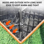 8-12Person Ice Fishing Tent with Stove Jack and Floor Portable ICES Fishings Shelter 420D Insulated Layer Oxford Cloth Hexagon Shanty Pop-Up Fish Tent for Winter Camping Fishing