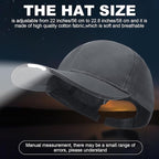 Syhood 2 Pieces LED Baseball Caps Flashlight Hats Hands Free Baseball Caps with Light Built in 5 Battery Powered Headlamp LED Hats Light for Men Fishing Jogging Camping Hand Work