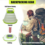 Solar Camping Lanterns-Collapsible Camping Essentials,IP65 Solar Lights Outdoor Waterproof,USB Portable Camping Hanging Lamp for Backpacking Gear,Emergency,Tent,Travel,Hiking