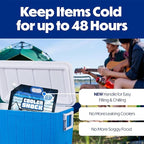Cooler Shock Reusable Ice Packs for Cooler - Long Lasting Cold Freezer Packs for Coolers and Lunch Boxes - Cooler Ice Packs for Camping Gear, Fishing, Road Trips, Beach Must Haves