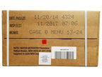 Genuine Military MRE Case (Meal Ready to Eat) Ultimate Inspection By Ammo Can Man Inspect Date 11/2017 or newer (Case "B")