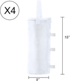 ABCCANOPY Canopy Weights Set of 4-120LBS Sand Bags for Pop up Tent, Weight Bags for Outdoor Gazebo, Trampoline, Pergola, White (Without Sand)