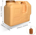 4 Gallon Water Container with Spigot, Portable Water Jug with Hand Sanitizer Bottle, No Leakage Camping Bucket, BPA Free Emergency Water Storage Tank for Camping, Outdoor Hiking, Picnic