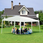 TANGKULA Outdoor Tent 10x20, White Party Wedding Tent Canopy with Removable Sidewalls, Portable Canopy Shelter Tent Pavilion for Market, Outside Tents for Events, Backyard