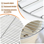 Replacement Grill Grate, BBQ Cooking Grate, 15 Inch Round Stainless Steel Grill, Portable Baking Tray for Camping, Picnic, Garden
