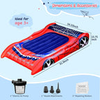 joyson Inflatable Toddler Travel Bed, Extra Large Kids Air Mattress with Electric Pump, Portable Toddler Blow up Mattress for Home, Sleepovers, Camping, Travel
