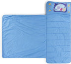 Jay Franco Kids Nap Mat with Embedded Pillow & Blanket – Soft 46"x20" Microfiber Sleeping Bag with Name Tag & Handle for School, Travel, Sleepover