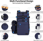 Hanke Backpack Cooler, 40 Cans Soft Leak Proof Picnic Backpack, Portable 2 Insulated Compartments Cooler Backpack Water Resistant for Lunch Beach Travel Camping Picnic Hiking,Blue