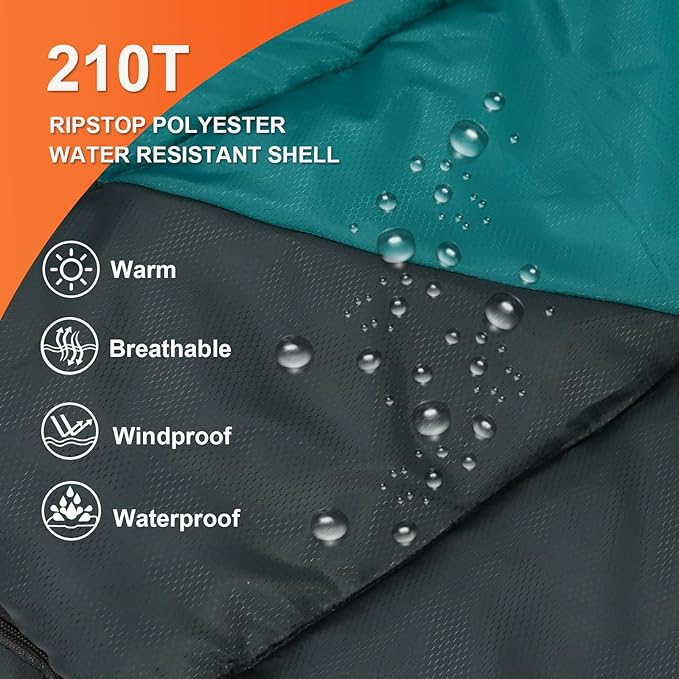 Northroad Mummy Sleeping Bag 14-59 ℉, 3-4 Season Warm & Cool Weather, Summer Spring Fall Lightweight Washable Sleeping Bag for Outdoor Camping Hiking Travel Hunting