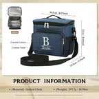 Personalized Insulated Cooler Bag, Custom Name Portable Insulated Camping Bag Suitable for Picnic Beach Hiking Travel
