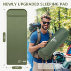 Memory Sleeping Pad, 3.1" Ultra-Thick Foam Sleeping Mats for Camping, Easy Inflate&Deflate,9.5 R-Value Insulated Camping Mattress Pad with Pillow, for Car Travel Tent