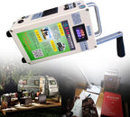 150W High Power Hand Crank Generator Portable Emergency Power AC110V /220V DC12V USB 5V Charger Generator for Outdoor Camping Survival Activities,150W-110V