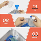 TOURIT Reusable Ice Pack for Coolers Long Lasting Cooler Ice Packs for Cooler Bag Lunch Bags/Boxes, Cooler Backpacks, Freezer Packs for Coolers