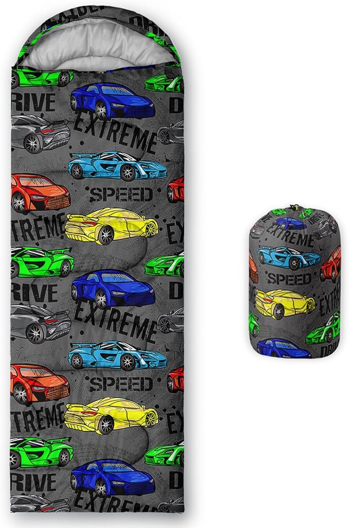 QOOMO Camping Sleeping Bags,3 Season Warm & Cool Weather,Lightweight,Waterproof Sleeping Bags for Adults & Kids Traveling,and Outdoors