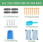 Beach Tent, Beach Canopy UPF50+ with Sandbags, Sand Shovels, Ground Pegs & Stability Poles, Outdoor Shade Camping Sun Shelter for Camping Trips, Fishing, Backyard Fun or Picnics