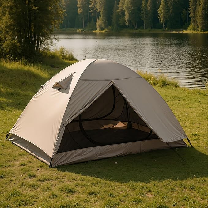 Ultralight Double Layer Waterproof 2/3/4 Person 4 Season Backpacking Dome Tent – Easy Setup Outdoor Essenssial Gear for Camping, Hiking, Hunting and Mountaineering