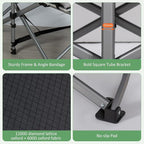2 Pack Wide Folding Camping Cots with Pillow & Extra Thick 3 Inch Matress, Cots for Sleeping 900 LBS, Camping Bed for Adults with Cushion, Sleeping Cot (Grey)