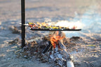 GameMaker Open Fire Cooking Grill – Portable Campfire Grill for Open Flame Cooking, Firepits, Outdoor Fire Rings & Camping – Heavy-Duty, Easy Setup & Adjustable Height