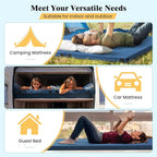 Goplus Memory Foam Camping Mattress, Portable Roll up Sleeping Pad w/Anti-Slip Bottom, Travel Bag, Single/Twin Waterproof Floor Mat, Guest Bed