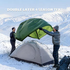 Naturehike 4 Season Tent,Waterproof 2 Person Backpacking Tent, Four Season Tents for Cold Weather Winter Camping