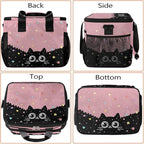 Pardick Cute Cat Black Soft Cooler Bag Insulated Lunch Box for Men & Women, Large Leakproof Lunch Bag Portable Beach Cooler for Work, Picnic, Road Trips,Fishing, Travel, Camping,A-14