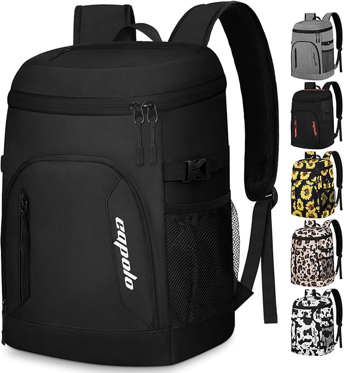 Capolo Cooler Backpack for Men Women Insulated Backpack Cooler Leak Proof Thermal Bag Beverage Soft Cooler Bag Lunch Backpack for Camping 30/45 Cans