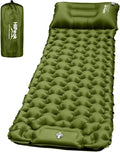 HiiPeak Sleeping Pad for Camping- Ultralight Inflatable Sleeping Mat with Built-in Foot Pump & Pillow, Upgraded Compact Camping Air Mattress for Tent, Backpacking, Hiking