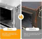 unho Stainless Hot Tent Stove 15in Wood Burning Stove with 6 Chimney Pipes for Outdoor tent heater for camping Prevent rusting