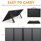 Foldable Solar Panel Charger 60W with 18V DC Output (11 Connectors) for 100W~350W Portable Power Stations Jackery/Rockpals/Flashfish/Enginstar, Portable Solar Generator for Outdoor Camping Van RV Trip