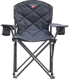 SUNNYFEEL XXL Oversized Camping Chair Heavy Duty 800 LBS for Big Tall People Above 6'4 Padded Portable Folding Sports Lawn Chairs with Armrest Cup Holder & Pocket for Outdoor/Travel/Picnic/Camp