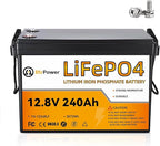 12.8V 240Ah Lithium Battery,3072Wh Deep Cycle LiFePO4 Battery with 100A BMS,8000+ Cycles,Perfect for Home Storage,Off-Grid,Camping,Solar,Bankup Power etc.