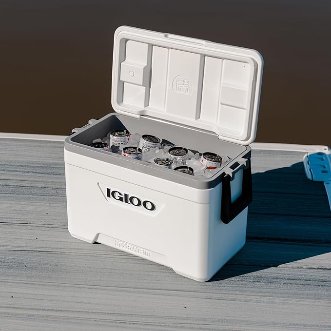Igloo Marine Cooler | Insulated Hard Shell Ice Chest |Great for Fishing, Camping, Boating, & More