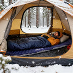 TOBTOS Camping Sleeping Pad with 9.0 R-Value, 4" Thick Inflatable Camping Mattress for All Season, Compact Insulated Sleeping Mat for Backpacking & Hiking (Mummy)