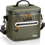 Soft-Sided Cooler Bag, 8/16 Can Insulated Lunch Box, Waterproof, Leak-Proof, Portable Lunch Bag for Work, Beach, Drink, Travel, Camping, Picnic, Gift