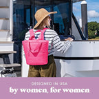 Fit & Fresh Carefree Cooler Collection – Insulated, Leakproof, Water-Resistant Tote & Mini Sling Bag for Summer Pool & Travel