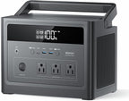2026 Portable Power Station 600W (Surge 1200W), 576Wh LiFePO4 Battery Solar Generator, Power Bank 110V Pure Sine Wave AC Outlet with PD 100W USB-C Fast Charging for Home Use, Hurricane Emergency, RVs