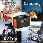 Power Station, 200W Portable Power Station, AC Outdoor Emergency Supply, E Bank,for Outdoor Camping Home
