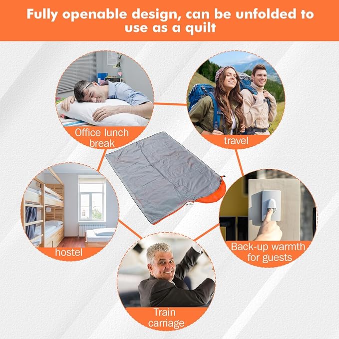 Macarrie 4 Pcs Bulk Sleeping Bags for Homeless Donation Shelter Adults 0 Degree Waterproof Backpack Bags with Compression Sack for Cold Weather Emergency Hiking Camping Warm