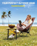 FanttikOutdoor Zeta V11 Pro Camping Table, Portable & Lightweight Folding Roll Up Table with Carry Bag, Ideal for Camping, BBQ, Picnic, Party, Outdoor Dining, Small