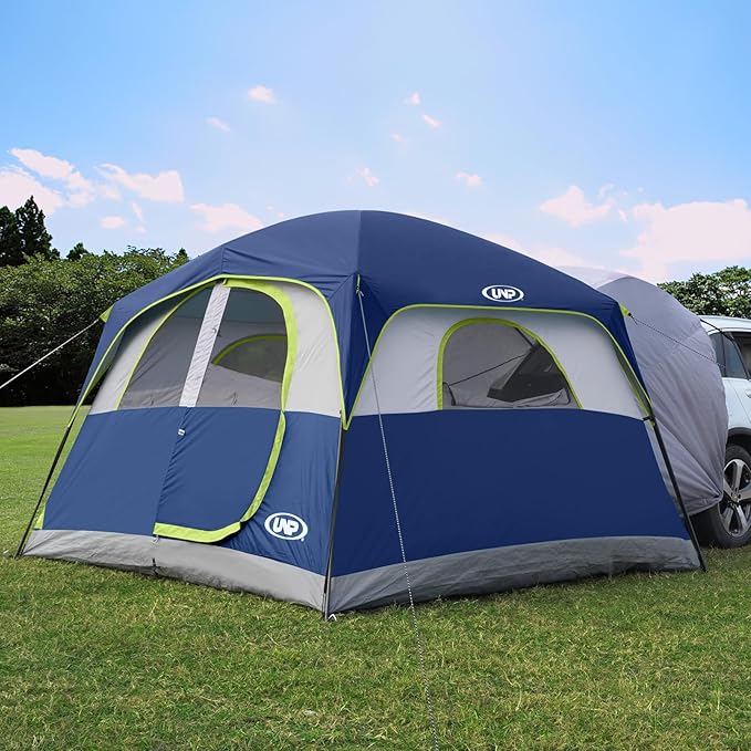 UNP SUV Tent for Camping, 6-Person SUV Tailgate Tent - Easy Set Up with Rainfly, 10'x9'x78in(H)