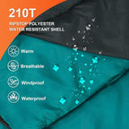 Northroad Mummy Sleeping Bag 14-59 ℉, 3-4 Season Warm & Cool Weather, Summer Spring Fall Lightweight Washable Sleeping Bag for Outdoor Camping Hiking Travel Hunting