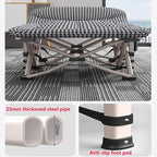 Office Lunch Break Folding Bed, Camping Cots for Adults with Thick Mattress Folding Single Person Nap Bed Rollaway Beds for Home Office Lunch Break, Camping, Pool and Beach(190 * 68 * 40cm)
