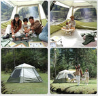 Outdoor Camping Tent,3-4 Person Instant Family Camping Tent - Pop-Up Quick Setup Outdoor Tents Automatic Tents for Parties,Picnic,Outdoors Travel,Camping