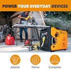 Pulsar 6000 Watt Portable Inverter Generator, Dual Fuel Gasoline & Propane, Remote Electric Start, CO Sensor, Parallel Capable, Super Quiet, Use for RV, Camping, Outdoor & Home, NEX60BiSRCO
