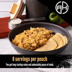 Ready Hour Southwest Savory Rice Case Pack – 32 Servings (4 Pouches) – Savory Rice Meal, Emergency Food Supply, Long Shelf Life, Bulk Storage, Prepper Pantry, Survival Rice