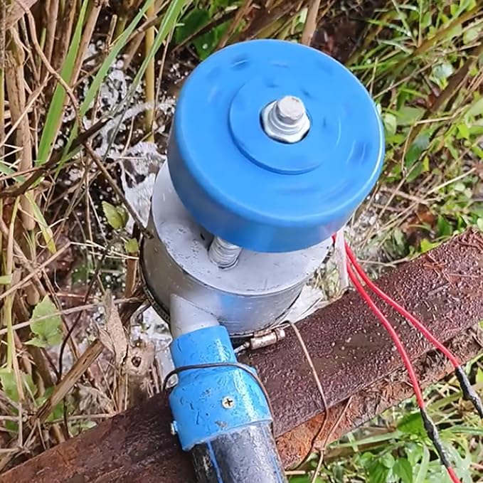 110V / 220V Water Turbine Generator 500W Micro Hydroelectric Generator With Blue Connectors, Portable Mini Hydro Power Station For Outdoor Computer Tv Lighting Family Camping,500w