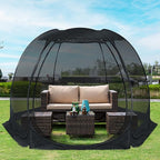 Alvantor Pop Up Screen House Gazebo with Mosquito Netting, Instant UV Resistant Sun Shelter for Patio & Backyard, Portable Canopy Tent for 2-10 Person