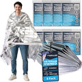 FRONTLINE Emergency Thermal Blankets Large 54" x 84" Mylar Blankets Survival Gear Camping Gear Emergency Space Blanket First Aid for Survival (8)