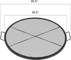 Stanbroil Heavy Duty X-Marks Fire Pit Cooking Grill Grates with Support X Wire - Outdoor Round BBQ Campfire Grill Grid - Camping Cookware, 36-Inch