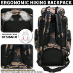 Hiking Backpack for Men 70L/100L Camping Backpack Military Rucksack Molle 3 Days Assault Pack for Climbing | Camping Backpack, 3 Days Assault Pack, for Climbing